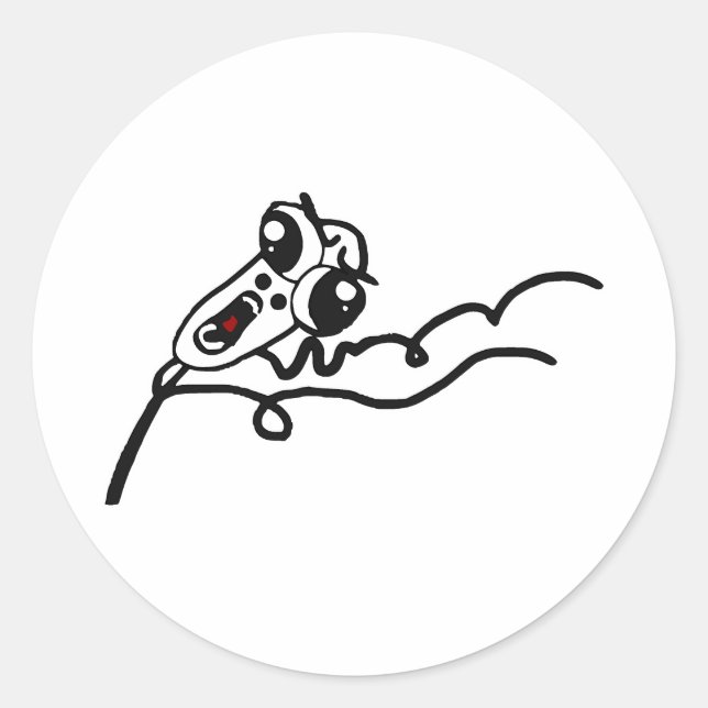 OMG RUN Rage Face Comic Meme Runder Aufkleber (Vorderseite)