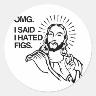 OMG, SAGTE ICH, ICH HABE FEHLER. RUNDER AUFKLEBER