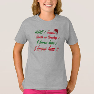 omg santa kommt witziger Weihnachts-Design-T - Shi T-Shirt