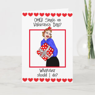 OMG Single an Valentinstag? Karte