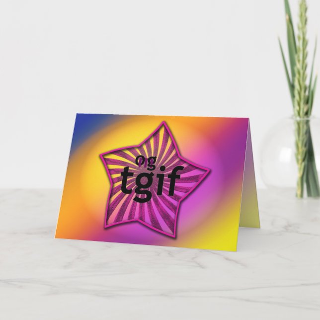 OMG! tgib Danke Karte (Vorderseite)