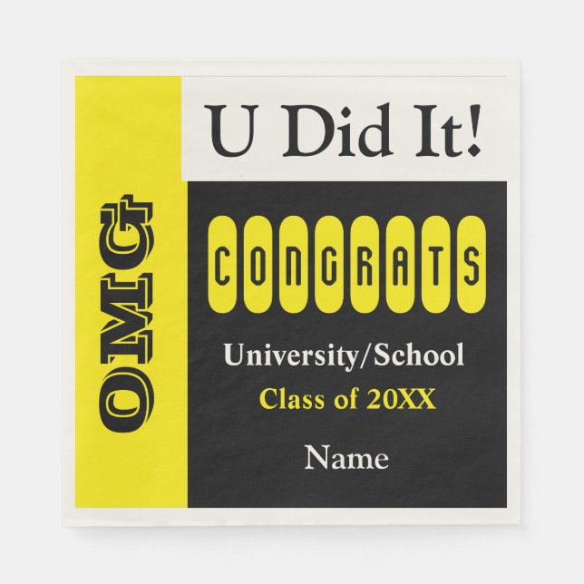 OMG U tat es Serviette (Vorderseite)