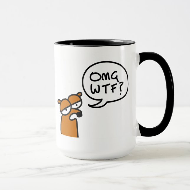 OMG WTF? auf einer Tasse (Rechts)