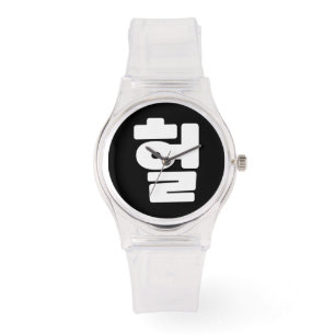 OMG/WTF Heft 헐 Text Slang Hangul Sprache Armbanduhr