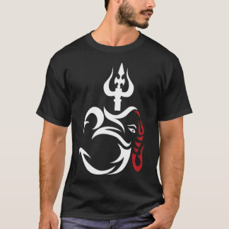 OMGanesha und Lord Shiva Divine Trident Trishul T-Shirt