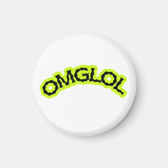 OMGLOL Retro 2000er Magnet – Lustig & Spielend (Vorne)