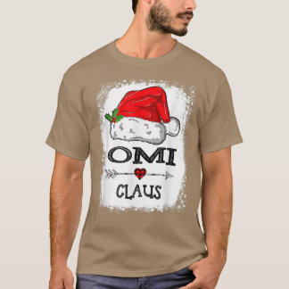 Omi Claus Christmas Light Pajama Familie Matching  T-Shirt
