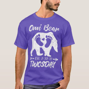 Omi Grandma Bear New Baby Girl Boy Announc T-Shirt