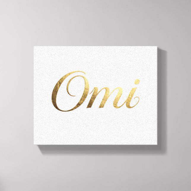 Omi Leinwandbild Oma Leinwanddruck (Vorderseite)