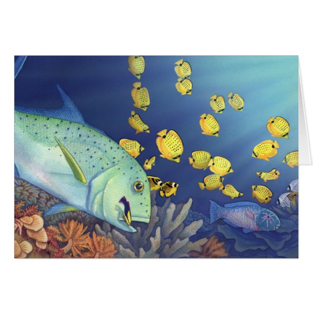 Omilu (Bluefin Trevally) (Vorderseite (Horizontal))