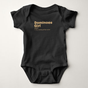 Ominoes Girl - Dominoes Baby Strampler
