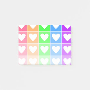 Ommbre Hearts Post-it Klebezettel