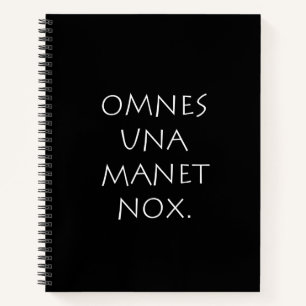 Omnes Una Manet Nox Notizbuch