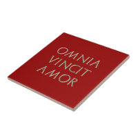 Omnia Vincit Amor Fliese