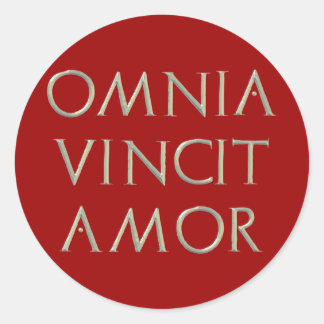 Omnia Vincit Amor Stickers