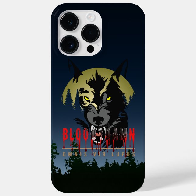 Omnis vir Lupus ( Jeder ist Wolf ) | Case-Mate iPhone Hülle (Rückseite)