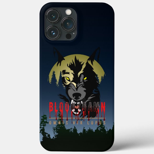 Omnis vir Lupus ( Jeder ist Wolf ) | Case-Mate iPhone Hülle (Rückseite)