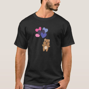 Omnisexual Flag Balloon Hearts Pride Lgbtq Quokka T-Shirt