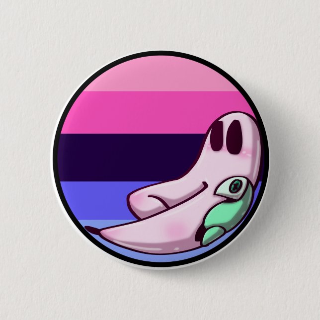 Omnisexual Freshno Night Crawler Pride Pin Button (Vorderseite)