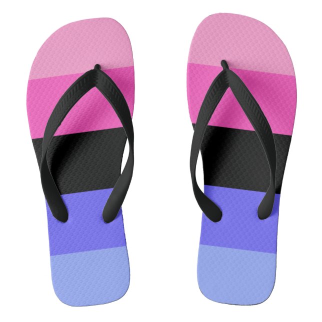 Omnisexual Pride Flag  Flip Flops (Fußbett)