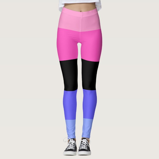 Omnisexual Pride Flag  Leggings (Vorderseite)