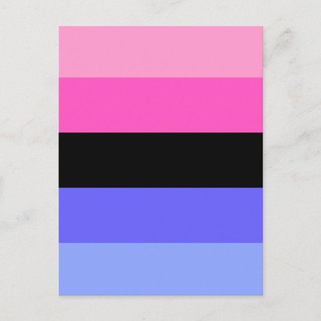 Omnisexual Pride Flag Postkarte (Vorderseite)
