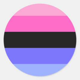 Omnisexual Pride Flag Runder Aufkleber