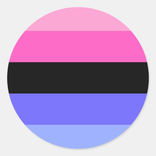 Omnisexual Pride Flag  Runder Aufkleber (Vorderseite)