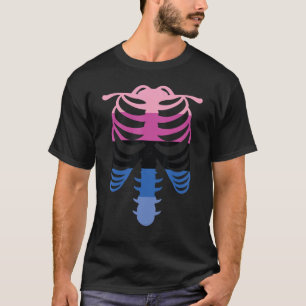 Omnisexual Pride Flag Skelett Ribcage Omnexual T-Shirt