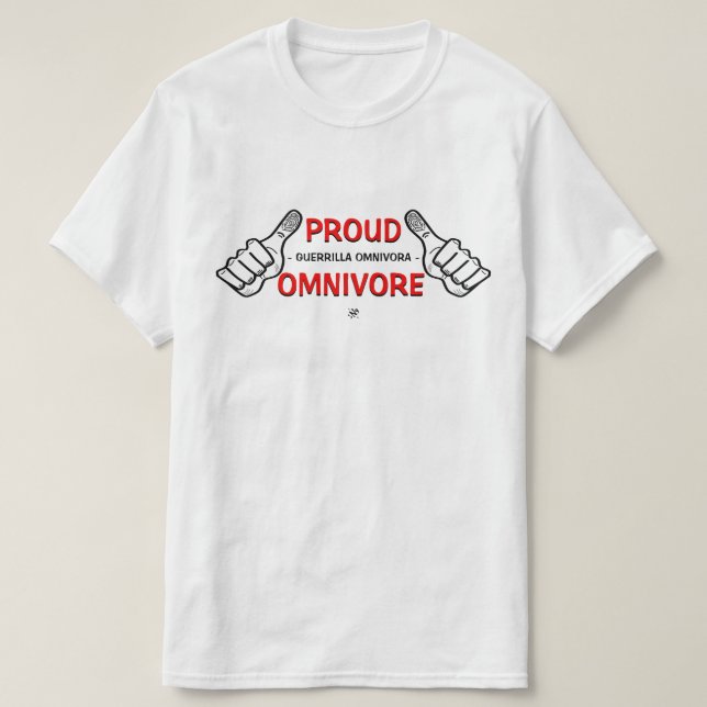 Omnivore-Slogan T-Shirt (Design vorne)