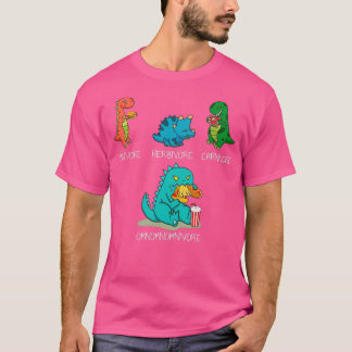 Omnomnivore Funny Food Eating Dinosaurier T-Shirt
