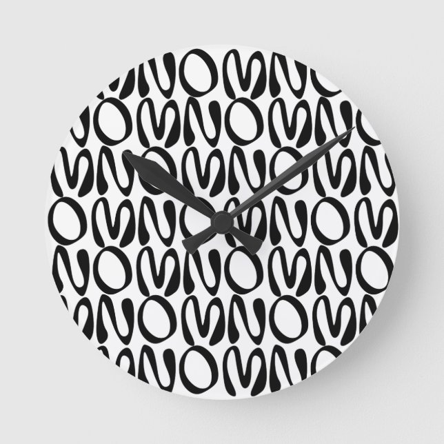 OMNOMNOM 1 RUNDE WANDUHR (Vorderseite)