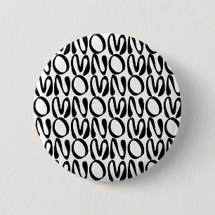 OMNOMNOMNOM 1 Weiß Button