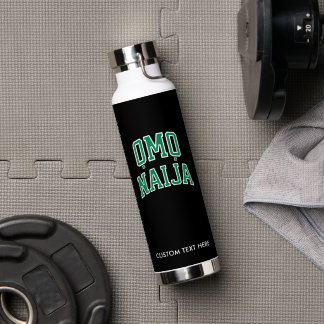 Omo-Naija – Personalisierte Wasserflasche Trinkflasche