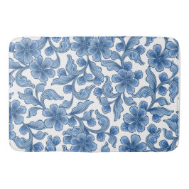 Omphaloden Blaufloral Badematte