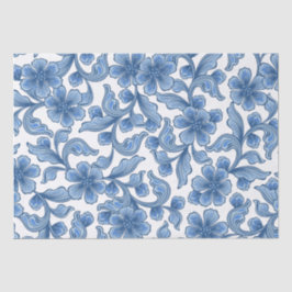 Omphaloden Blaufloral Seidenpapier