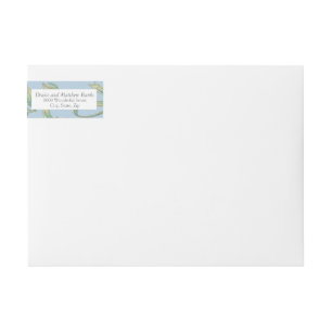 Omphalodes Blue Address Label