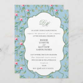 Omphalodes Blue und Basil Green Probe Dinner Einladung