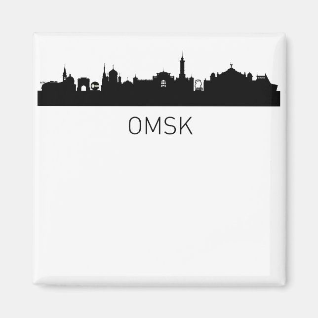 Omsk Russia City Magnet (Vorne)