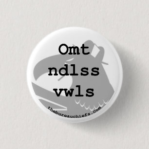Omt Ndlss Vwls 1,25" Knopf Button