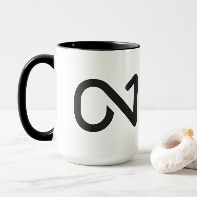 ON1 Tasse für das Schwarze Logo (Mit Donut)
