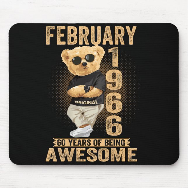 (on Back) February 1966 60th Birthday 60 Years Ted Mousepad (Vorne)