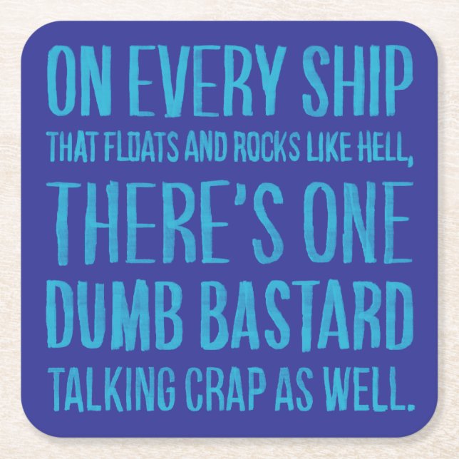 On Every Ship Rechteckiger Pappuntersetzer (Vorderseite)