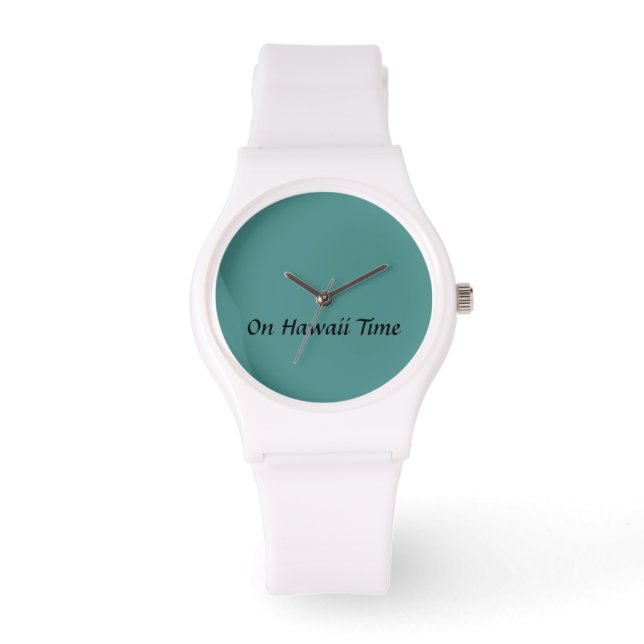 "On Hawaii Time" Sporty Watch Armbanduhr (Vorderseite)