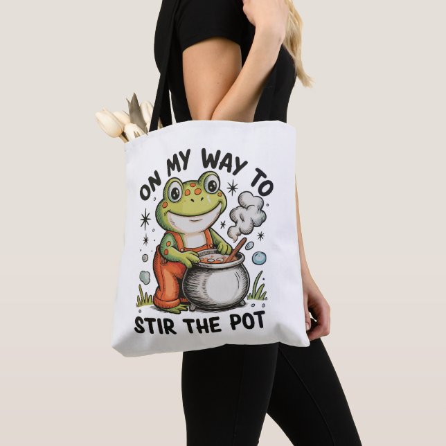 On My Way To Stir The Pot Funny Frog Sarcastic (Von Nahem)