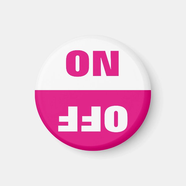 On Off Dishwasher in Gebrauch signieren Kühlschran Magnet (Vorne)