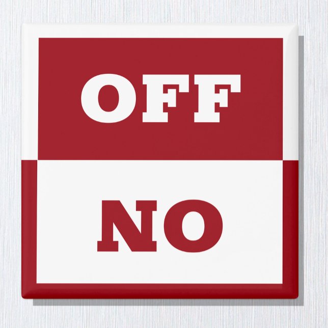 On / Off sign, In use switch sign / dishwasher Mag Magnet (Von Creator hochgeladen)