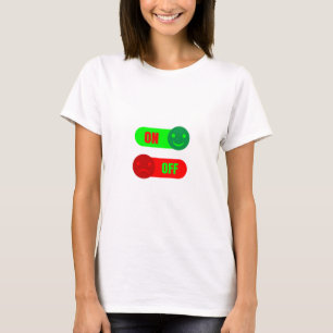 On Off Stimmungs-Emoji Damen-T-Shirt T-Shirt