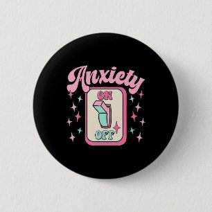 On Off Switching Spaß Mental Health Awareness Retr Button