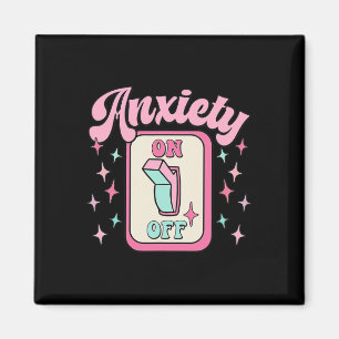 On Off Switching Spaß Mental Health Awareness Retr Magnet